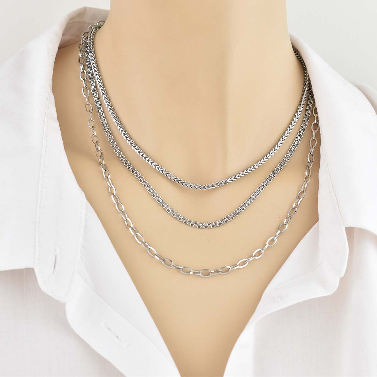 Pacifista Gold Chain 3MM Ατσάλινη Αλυσίδα Λαιμού 316L
